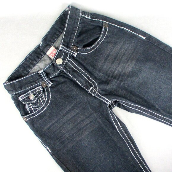 True Religion Blue Jeans with White Stitching Size 30 - Picture 1 of 8